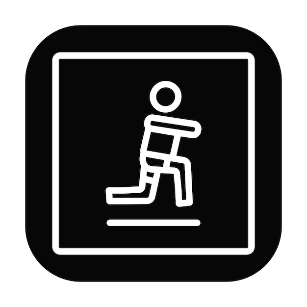 Ilustración vectorial de Lunges