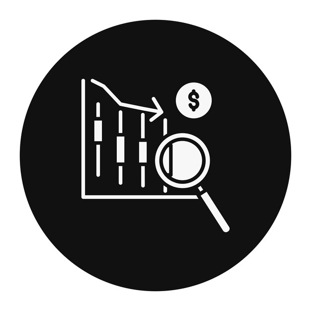 Ilustración vectorial de la lupa