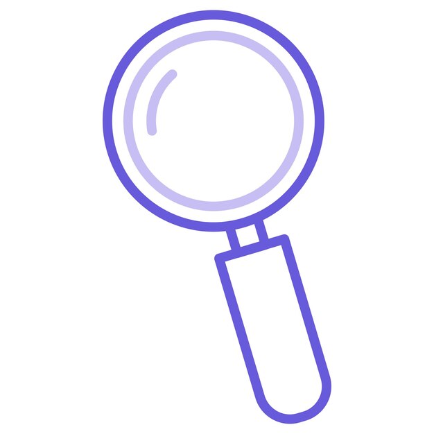 Ilustración vectorial de la lupa