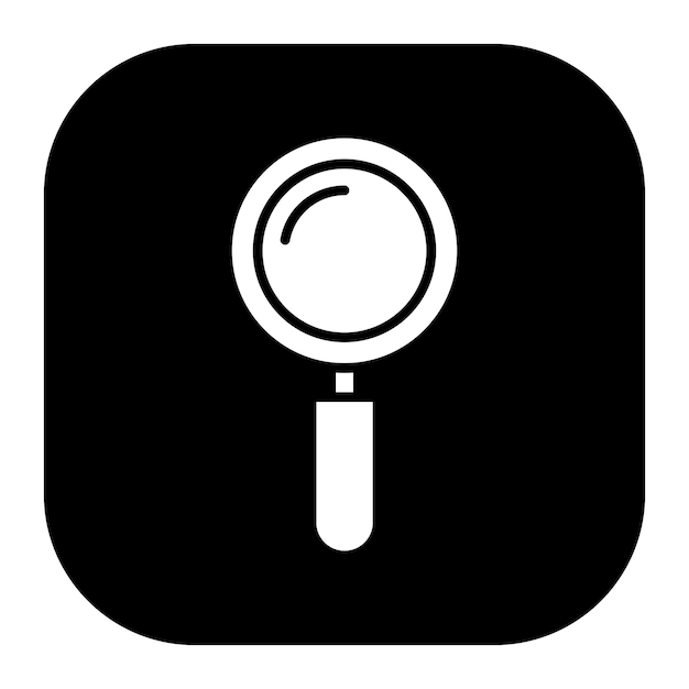 Ilustración vectorial de la lupa