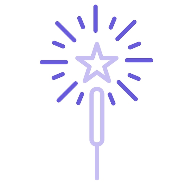 Ilustración vectorial de luz de Bengala