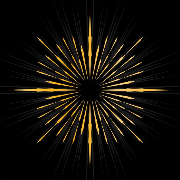 ilustración vectorial de la luz del sol brillando