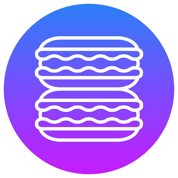 Ilustración vectorial de macarrones