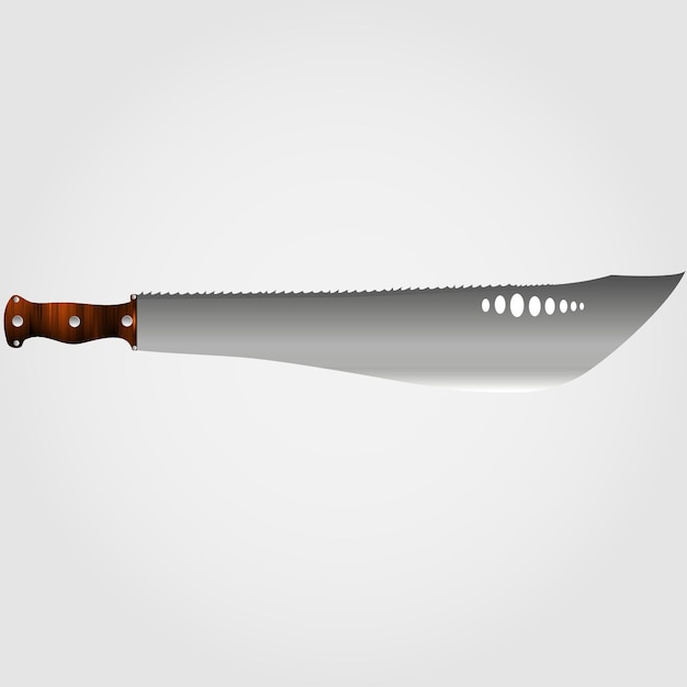 Ilustración vectorial machete Vector ilustración realista eps10