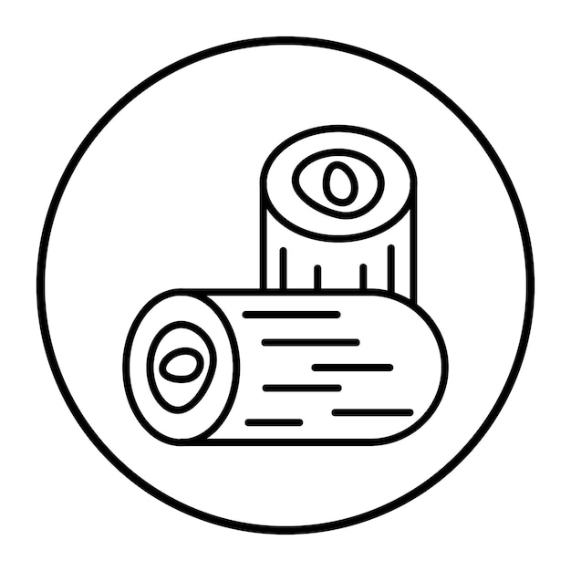 Ilustración vectorial de madera