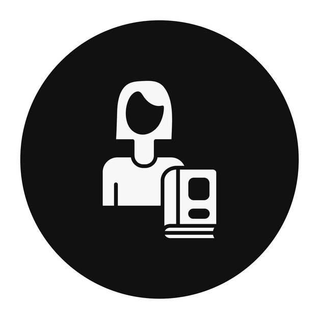 Ilustración vectorial de la maestra