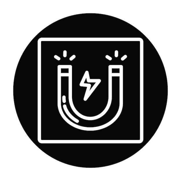 Ilustración vectorial magnética