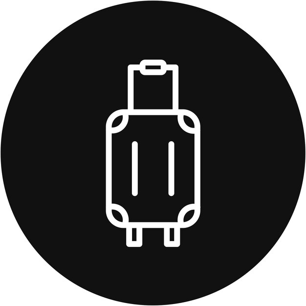 Ilustración vectorial de la maleta
