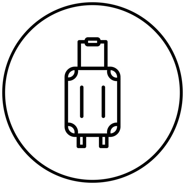 Ilustración vectorial de la maleta