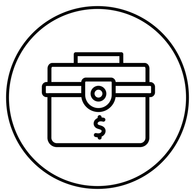 Ilustración vectorial del maletín secreto