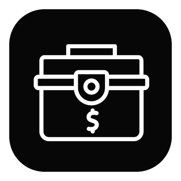 Ilustración vectorial del maletín secreto