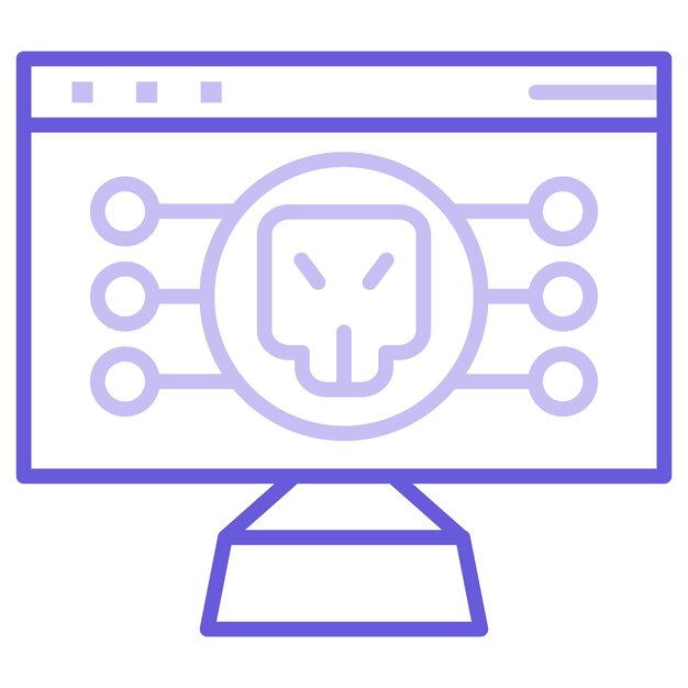 Ilustración vectorial de malware