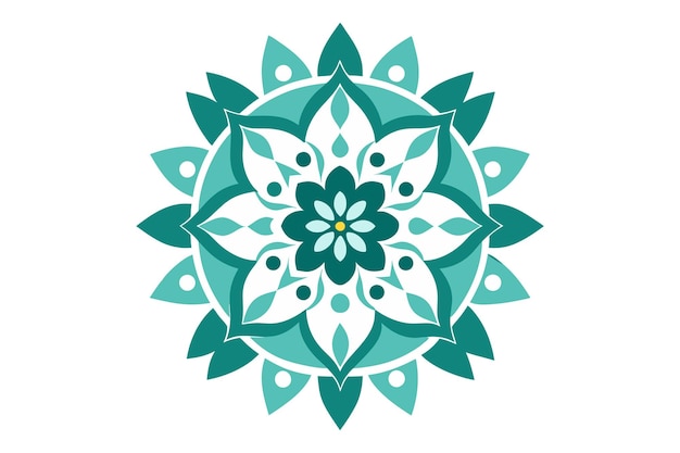 Una ilustración vectorial de mandala de lujo