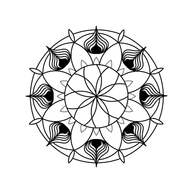 Ilustración vectorial de mandala