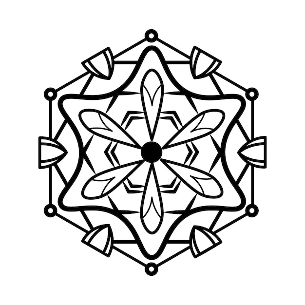 Ilustración vectorial de mandala