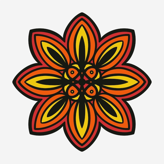 Ilustración vectorial del mandala