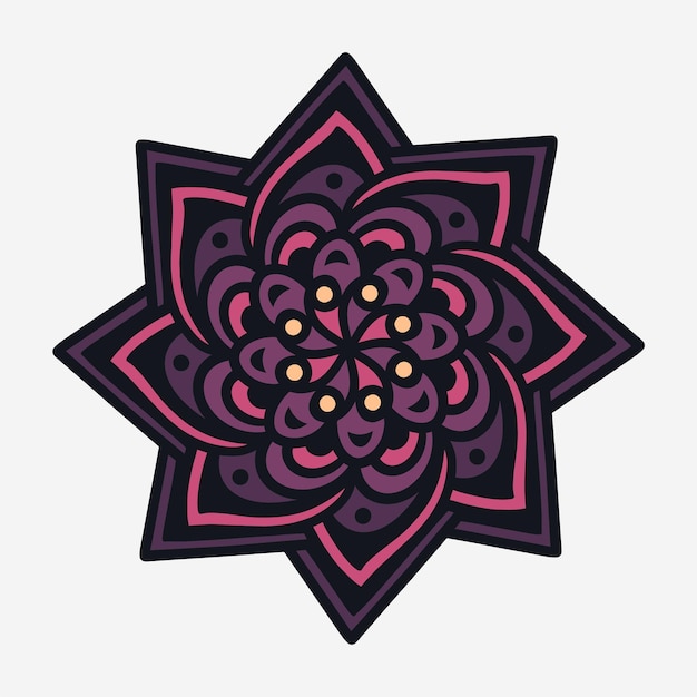 Ilustración vectorial del mandala