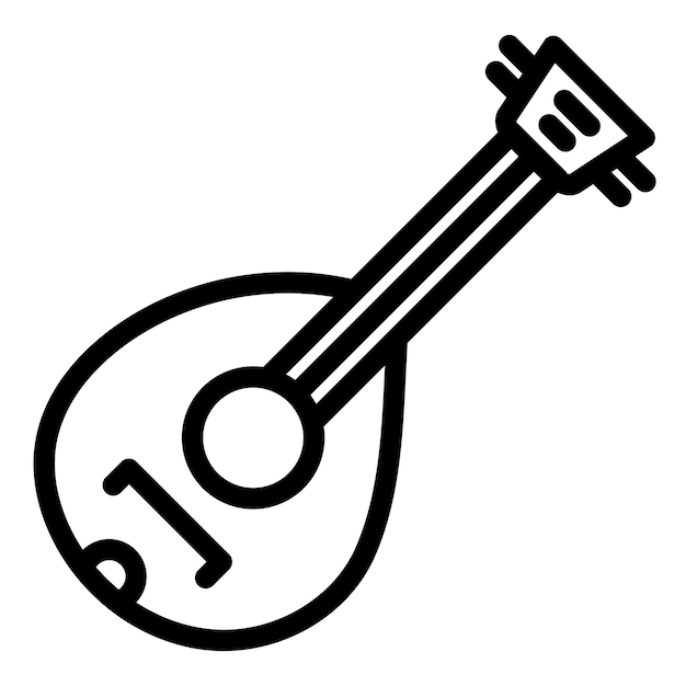 Ilustración vectorial de la mandolina