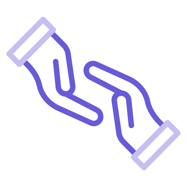 Ilustración vectorial de la mano de ayuda