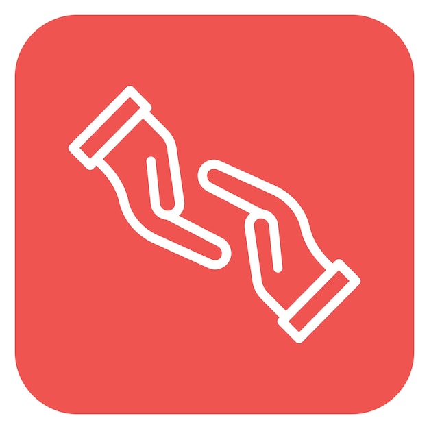 Ilustración vectorial de la mano de ayuda