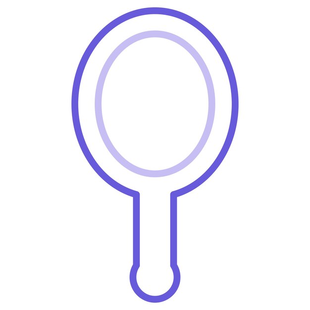 Ilustración vectorial de la mano del espejo