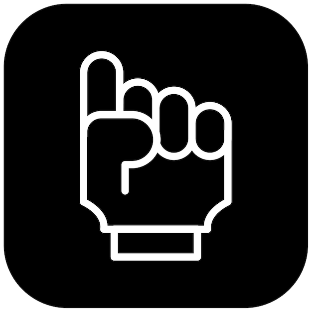 Ilustración vectorial de la mano de espuma