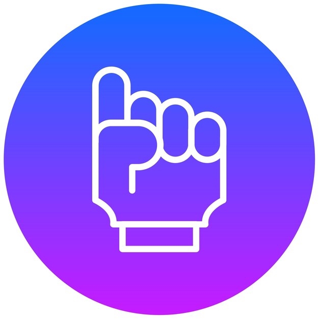 Ilustración vectorial de la mano de espuma