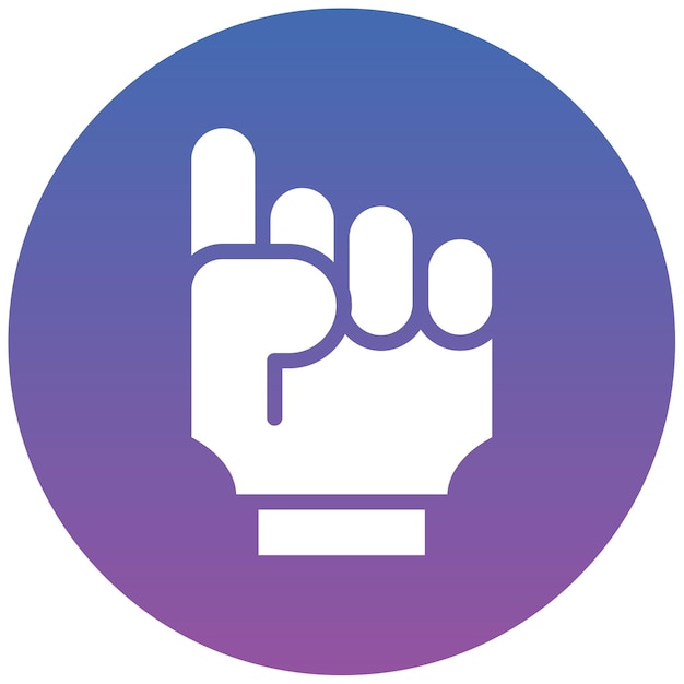 Ilustración vectorial de la mano de espuma