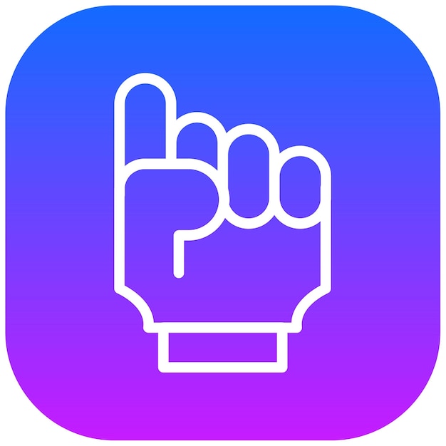 Ilustración vectorial de la mano de espuma
