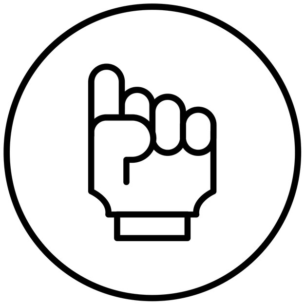 Ilustración vectorial de la mano de espuma
