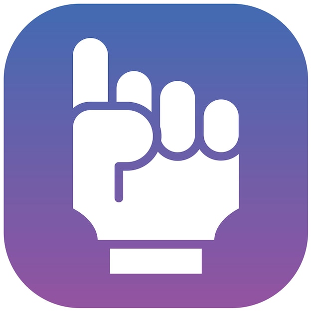 Ilustración vectorial de la mano de espuma