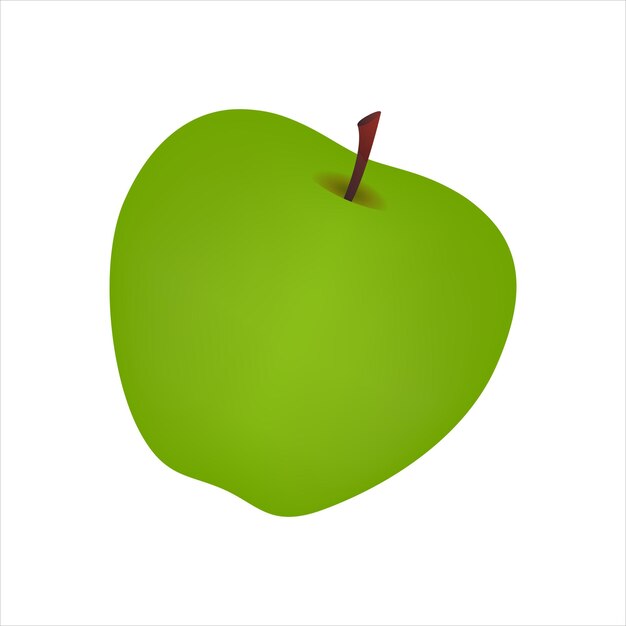 Ilustración vectorial de manzana dibujada a mano