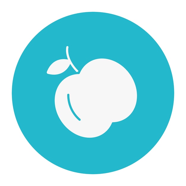Ilustración vectorial de la manzana