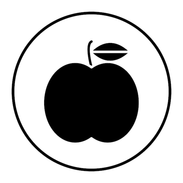 Ilustración vectorial de la manzana