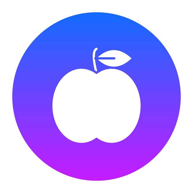 Ilustración vectorial de la manzana