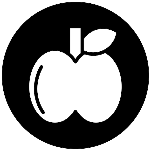 Ilustración vectorial de la manzana