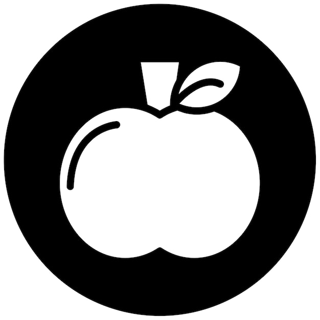 Ilustración vectorial de la manzana