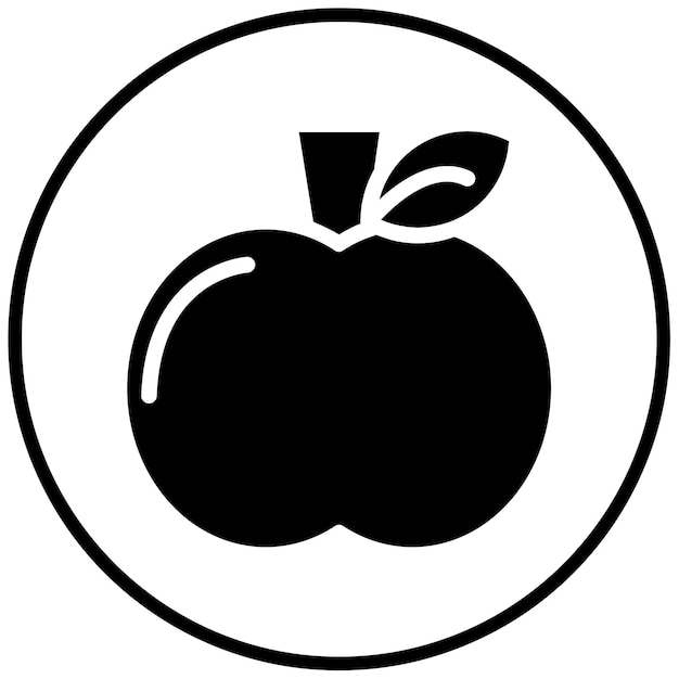 Ilustración vectorial de la manzana
