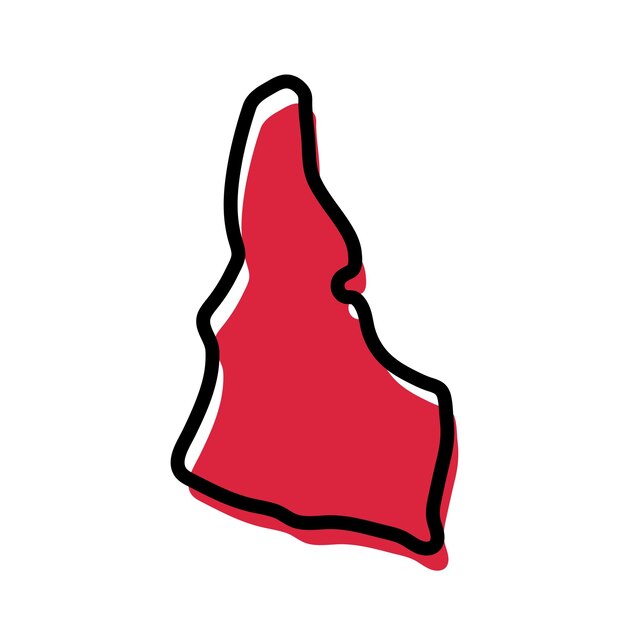 Ilustración vectorial del mapa de Idaho Mapa del estado de los Estados Unidos