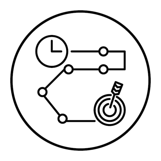 Ilustración vectorial del mapa de ruta