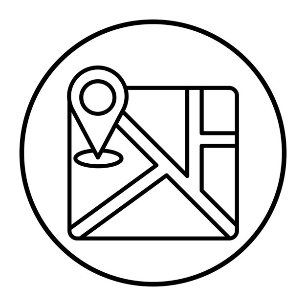 Ilustración vectorial del mapa del sitio