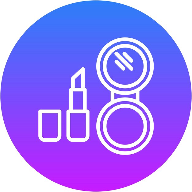 Ilustración vectorial de maquillaje
