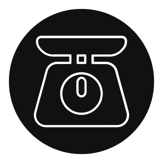 Ilustración vectorial de la máquina de escala
