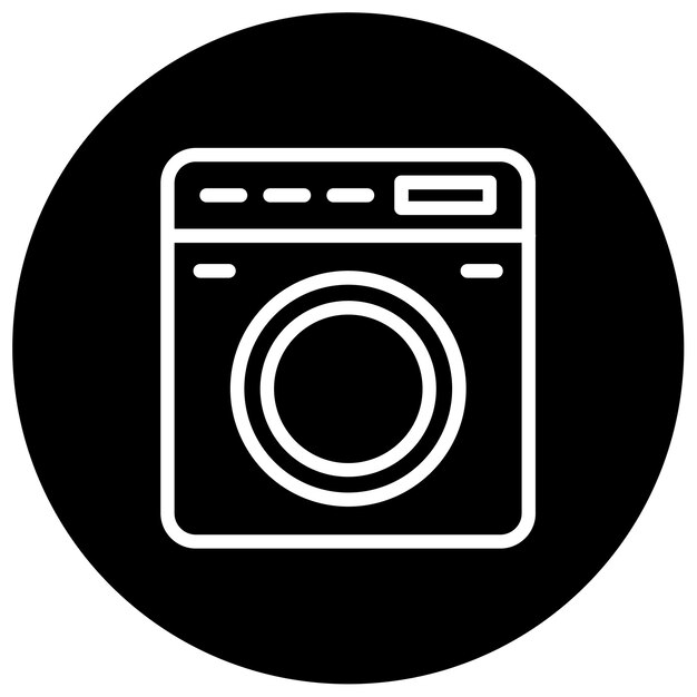 Ilustración vectorial de la máquina de secado