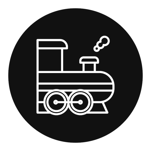 Ilustración vectorial de la máquina de vapor