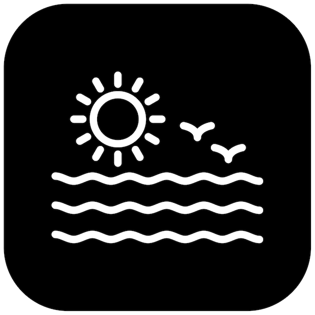 Ilustración vectorial del mar