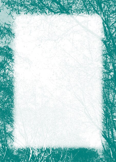 Ilustración vectorial del marco de medio tono de la naturaleza verde