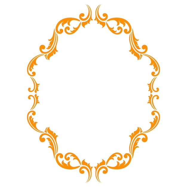 Ilustración vectorial del marco ornamental clásico