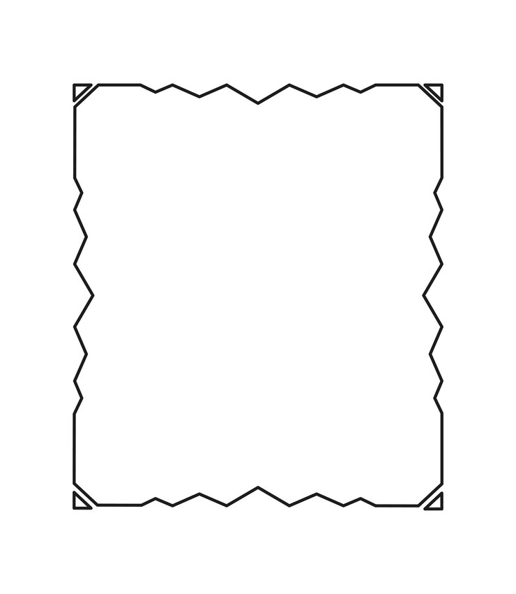 Vector ilustración vectorial de marco rectangular