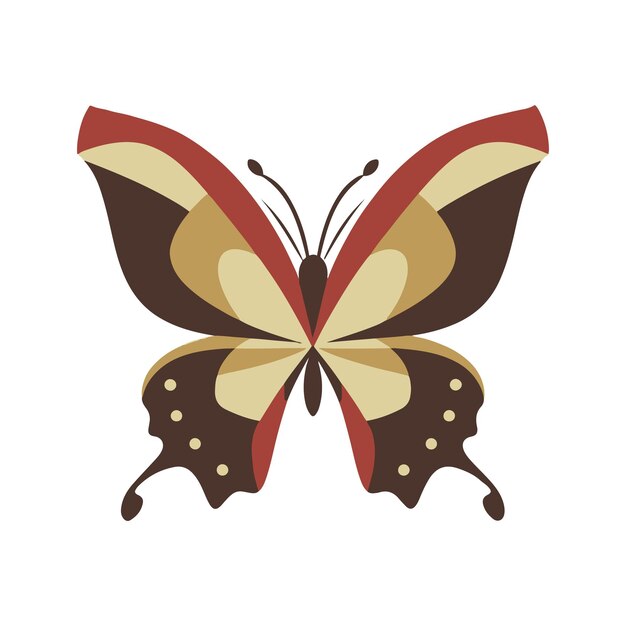 Vector ilustración vectorial de la mariposa